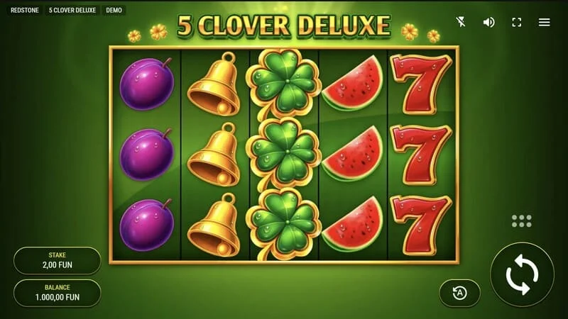 5 Clover Deluxe - spelskärm